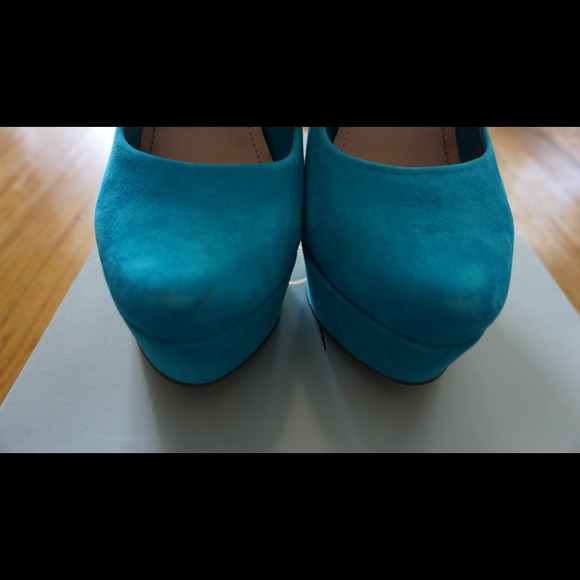 Jessica Simpson Waleo Pumps - Size 7.5 (turquoise) - Picture 6 of 7